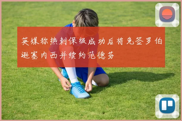 英媒称热刺保级成功后将免签罗伯逊塞内西并续约范德芬